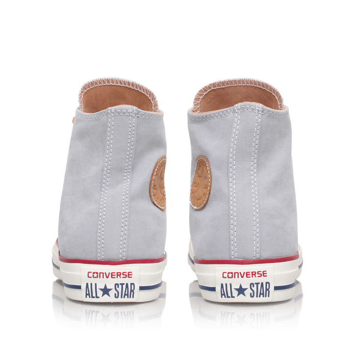Ct Peached Canvas Hi Grey Flat High Top Trainers By Converse | Kurt Geiger