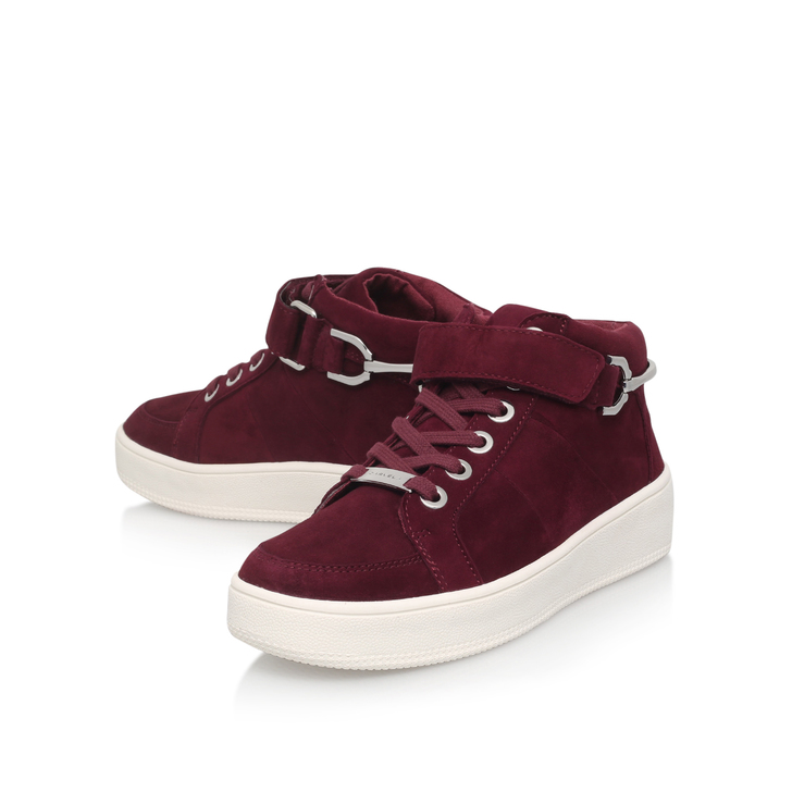 Linnet Wine Flat High Top Trainers By 