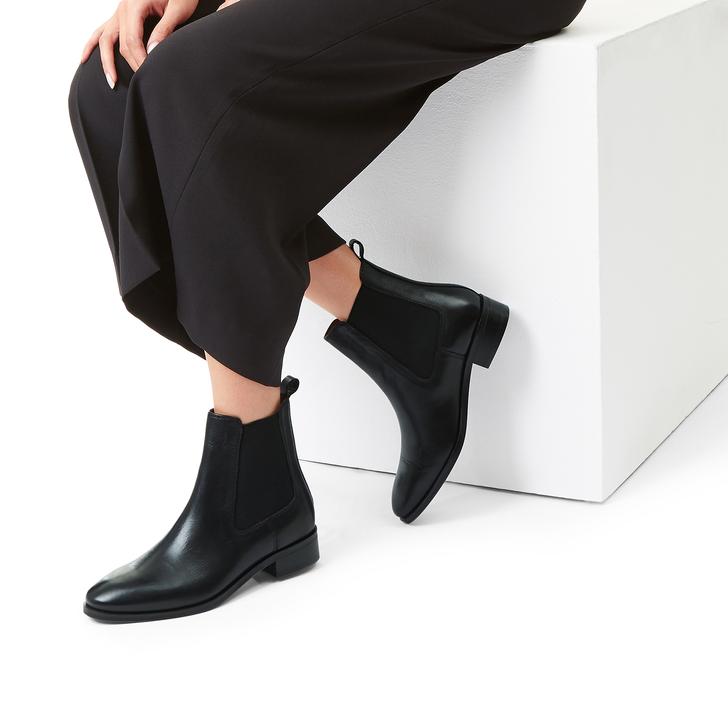 Dalby Black Leather Chelsea Boots By 