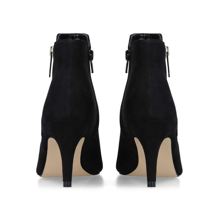 SPHINX Black Suedette Ankle Boots by 
