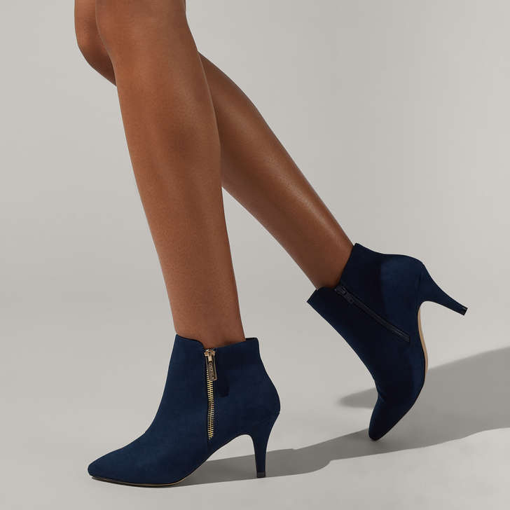 Sphinx Navy Suedette Ankle Boots By 