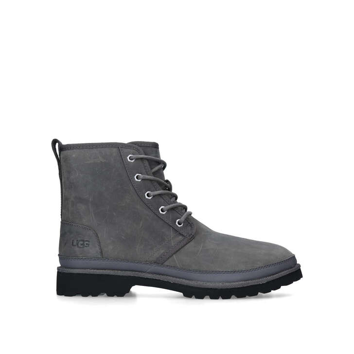 HARKLAND LACE UP BOOT Grey Suede Lace 