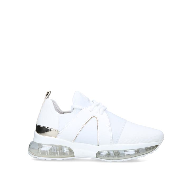 white bubble sole trainers