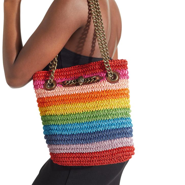 kurt geiger london chelsea raffia tote