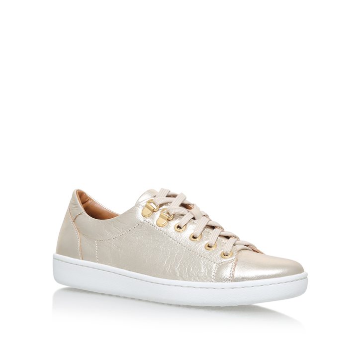 carvela gold trainers