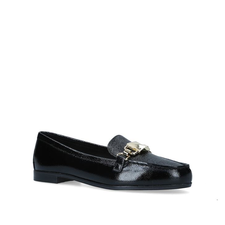 EMILY LOAFER Black Leather Loafers by 