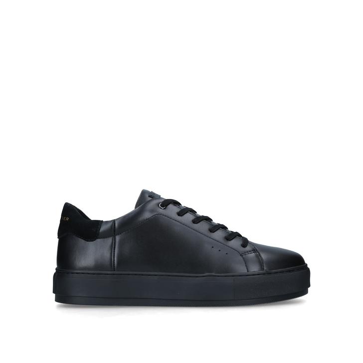 LANEY MENS Black/Comb Leather Sneakers by KURT GEIGER LONDON