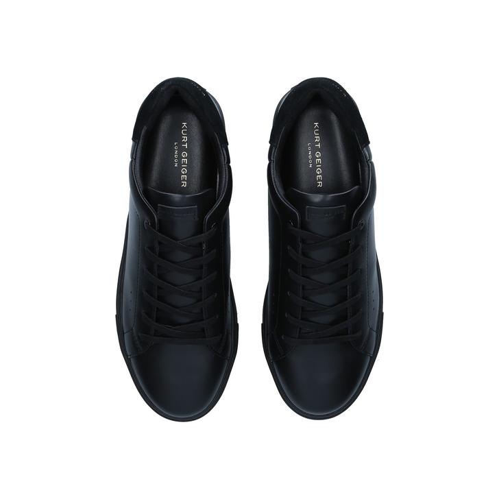 LANEY MENS Black/Comb Leather Sneakers by KURT GEIGER LONDON