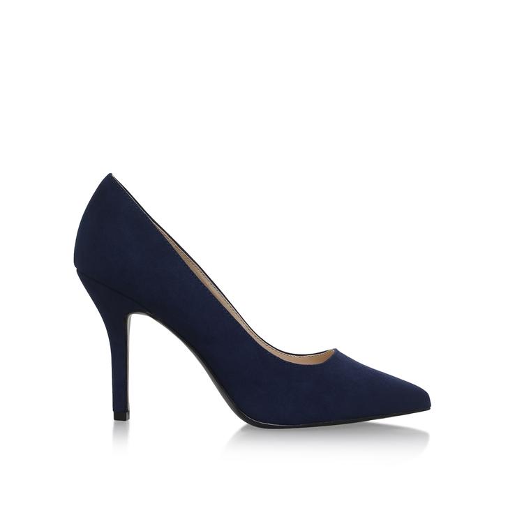 navy and white court shoes