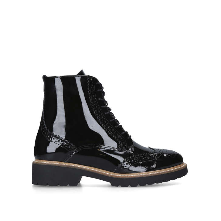 carvela snail lace up boots