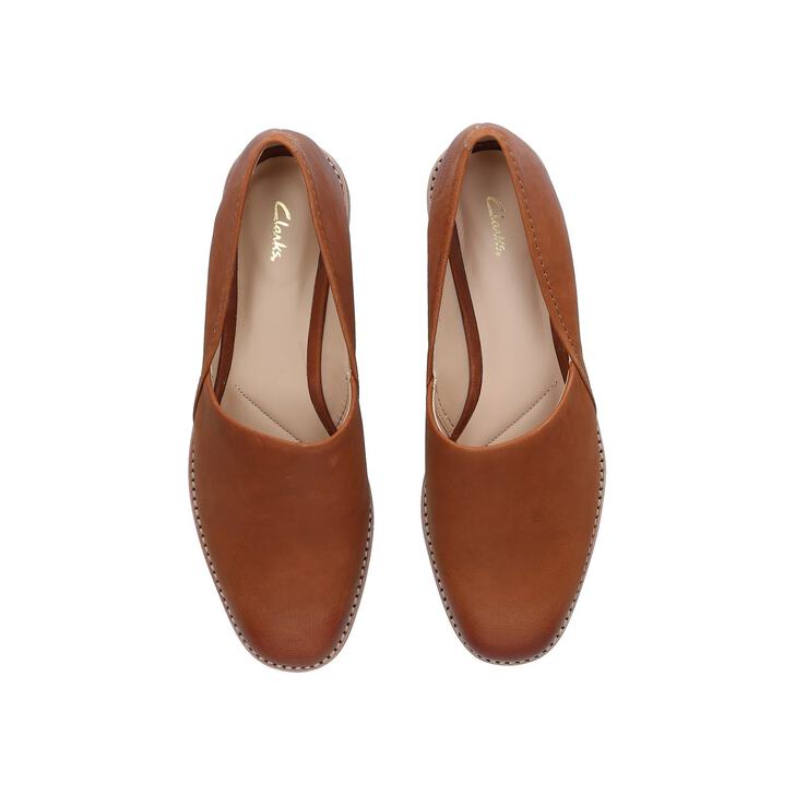 clarks pure flat mint leather