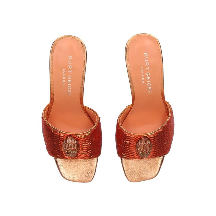 Heeled Mule Sequin Shoe Kensington Mule 