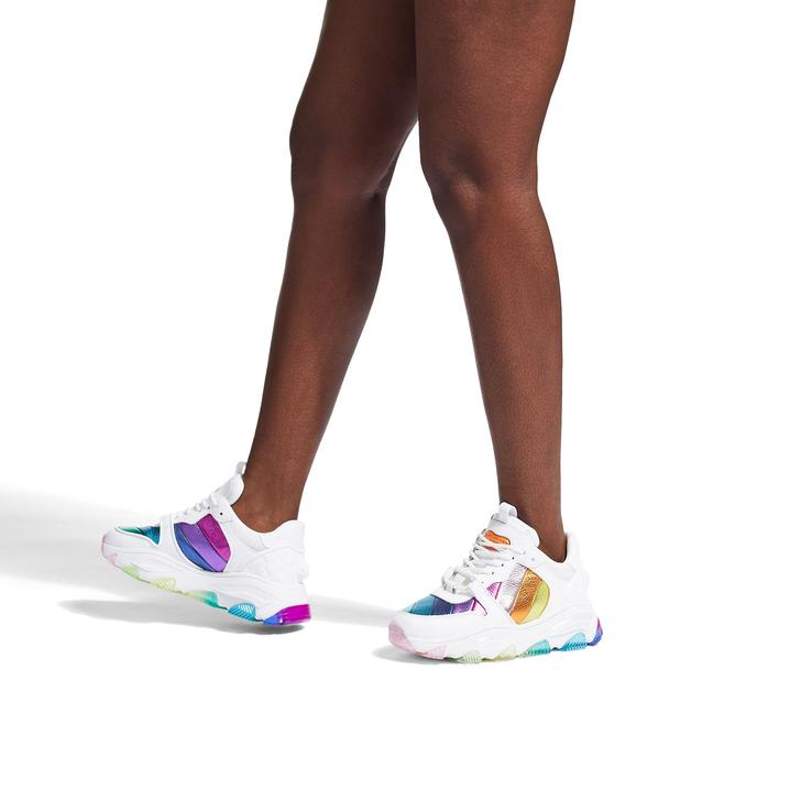 kurt geiger white platform trainers