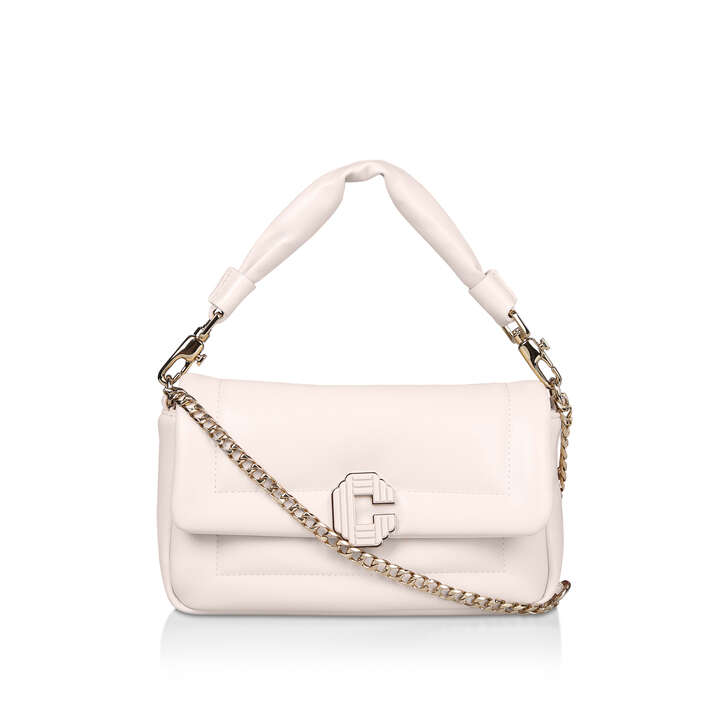 carvela white clutch bag
