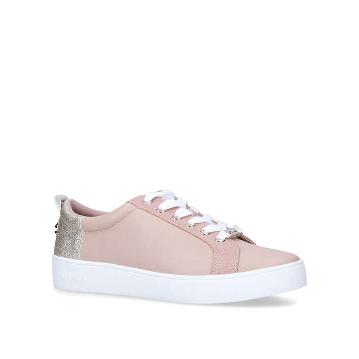 carvela rose gold trainers